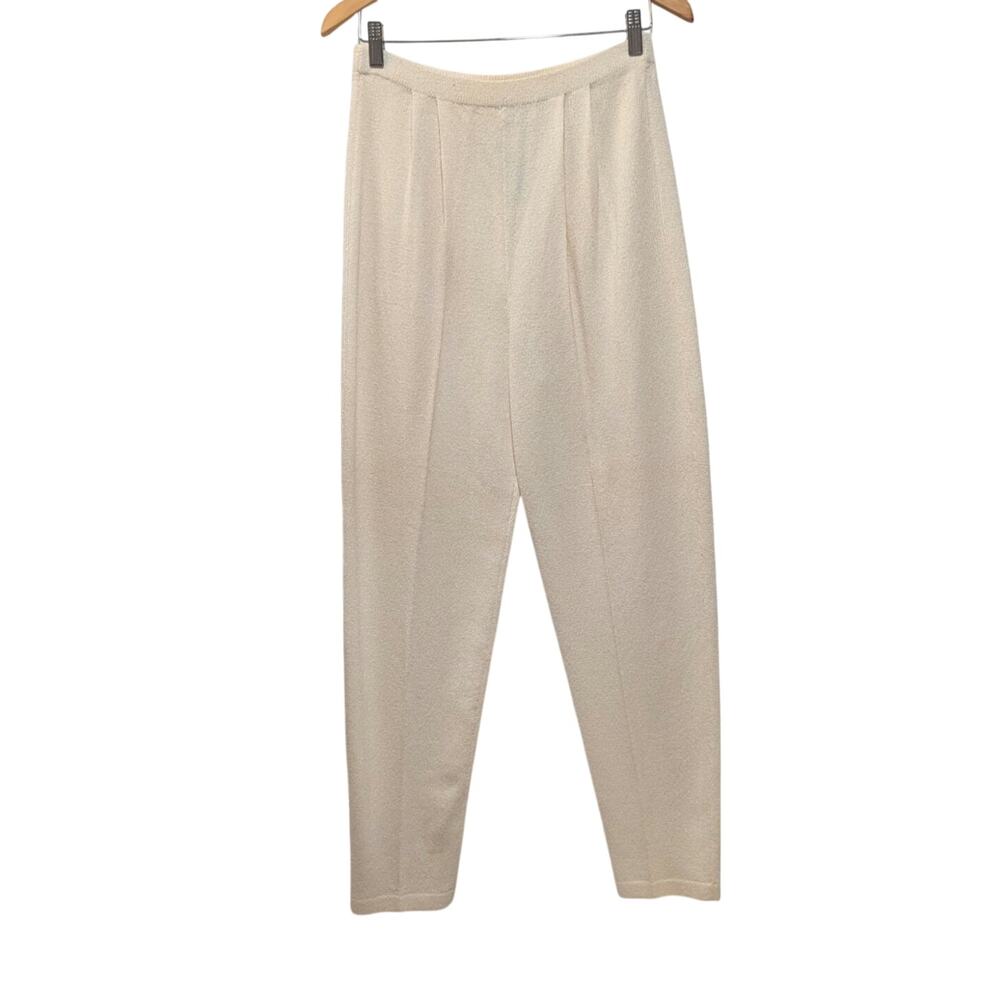 Lawrence Rich Knit Slacks w/ Pleated Front